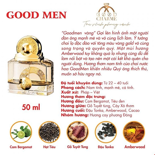 Nước Hoa Charme Good Men Gold