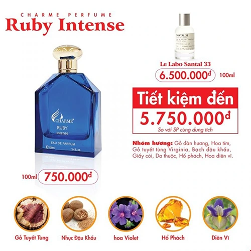 Nước Hoa Charme Ruby Intense