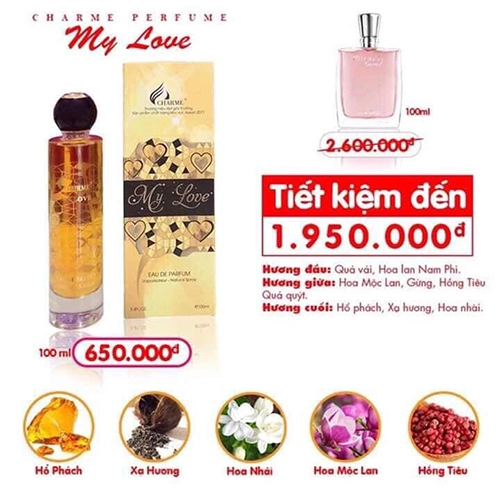 Nước Hoa Nữ Charme My Love 100ml