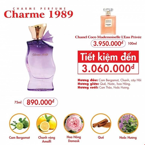 Nước Hoa Nữ Charme 1989