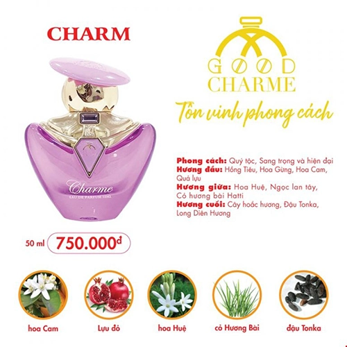 Nước Hoa Nữ Charme Charm 50ml