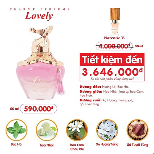 Nước Hoa Nữ Charme Lovely 50ml