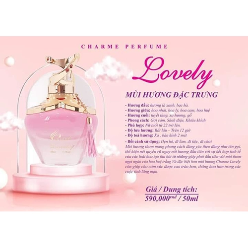 Nước Hoa Nữ Charme Lovely 50ml