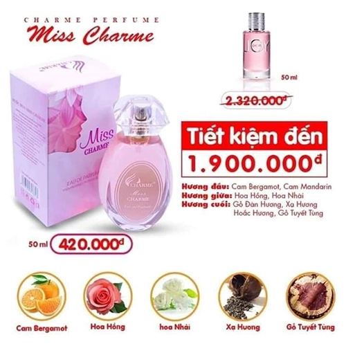 Nước Hoa Nữ Charme Miss Charme 50ml