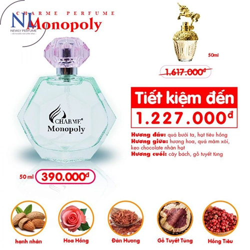 Nước Hoa Nữ Charme Monopoly