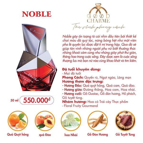 Nước Hoa Nữ Charme Noble