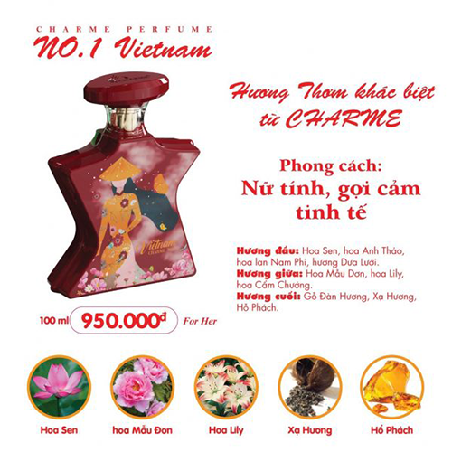 Nước Hoa Nữ Charme Vietnam No.1