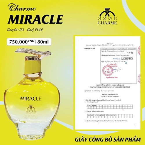 Nước Hoa Good Charme Miracle