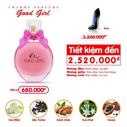 Nước Hoa Nữ Charme Good Girl 100ml