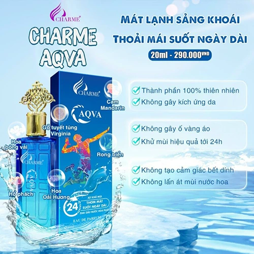 Xịt Khử Mùi Nam Charme Aqua