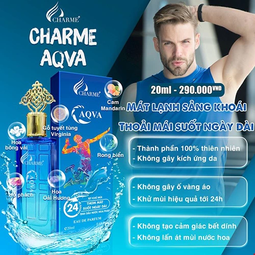 Xịt Khử Mùi Nam Charme Aqua